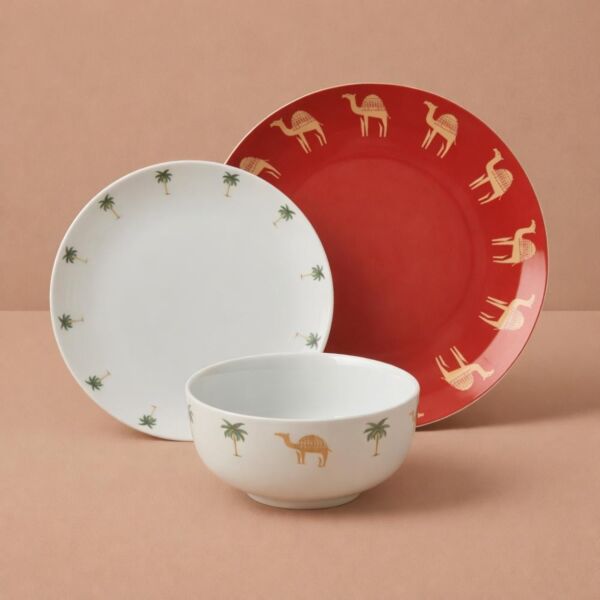 طقم صحون عشاء من مجموعة رمال - 12 قطعة