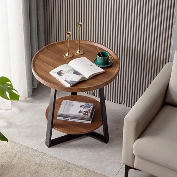 Sky Side Table - Brown And Black