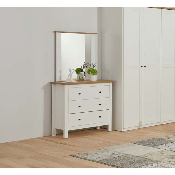 تسريحة مع مرآه الانا - ابيض وبني