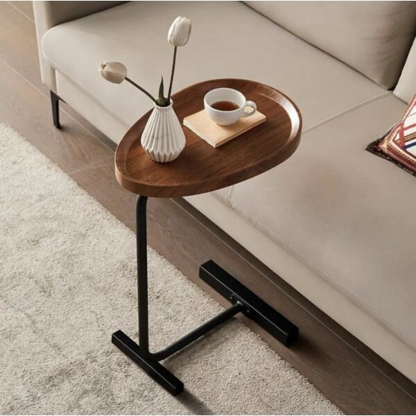 طاولة جانبية سيرال - بني