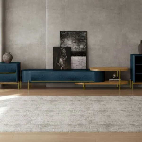 طاولة تلفزيون من مجموعة عوجا الدرعية - تركواز