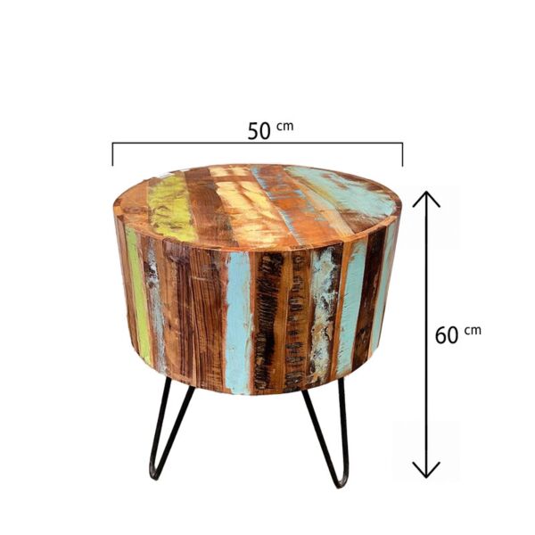 طاولة جانبية متعدد الألوان - اندستيريل 