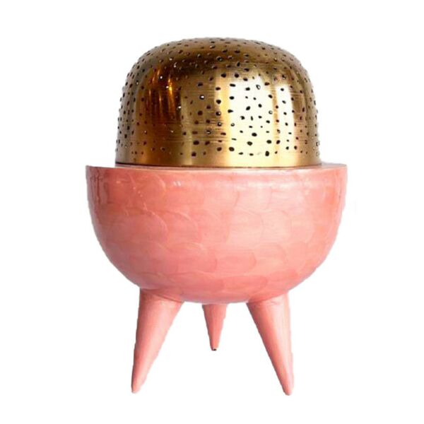 مبخرة كلاسي وردي - كبير