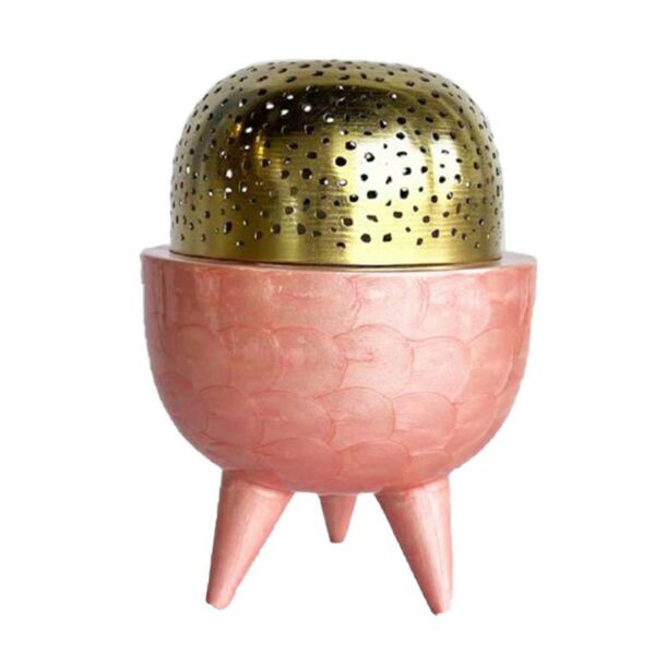 مبخرة كلاسي وردي - وسط