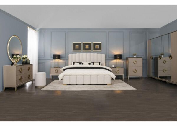 طقم غرفة نوم والتر حجم ملكى مع خزانة