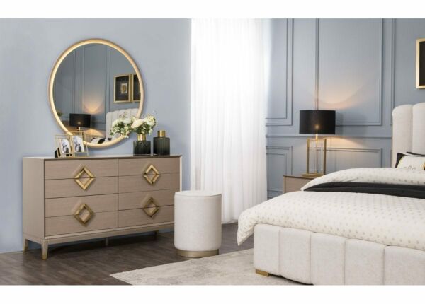 طقم غرفة نوم والتر حجم ملكى مع خزانة