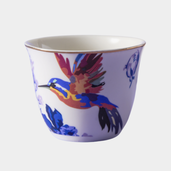 طقم فناجين قهوة سعودية فلورال 6 قطع - متعدد الألوان