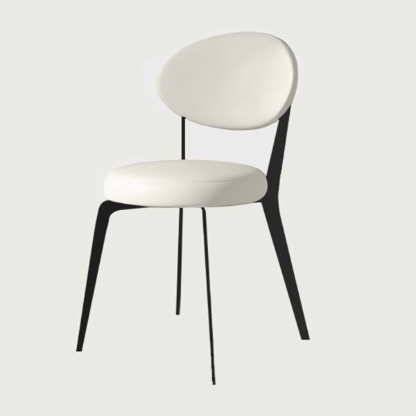 كرسي طعام اجوان - ابيض واسود