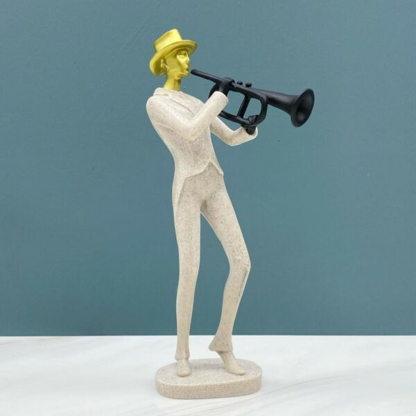 تحفة موسيقار عازف ساكسوفون رخامي