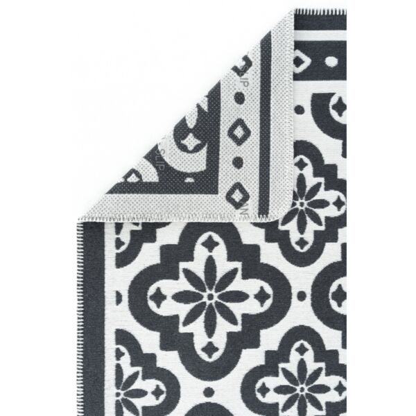 سجادة شيبال من لومز 160x230 - رمادي غامق وابيض