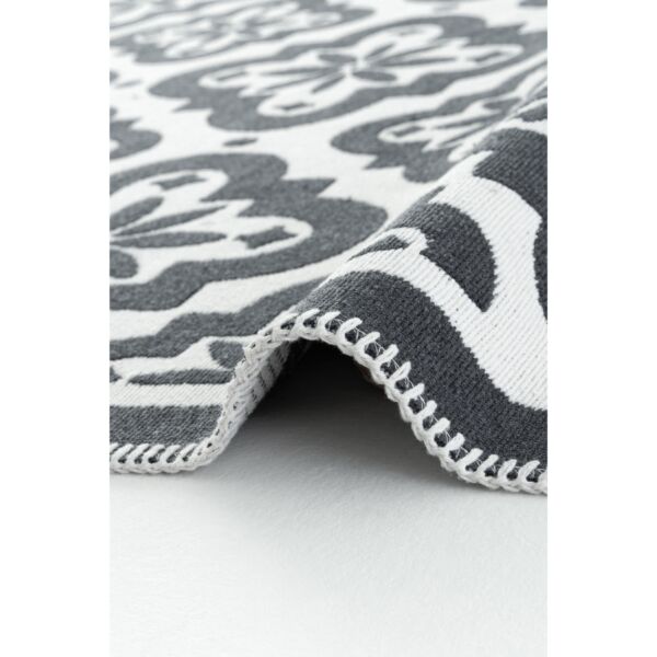 سجادة شيبال من لومز 160x230 - رمادي غامق وابيض