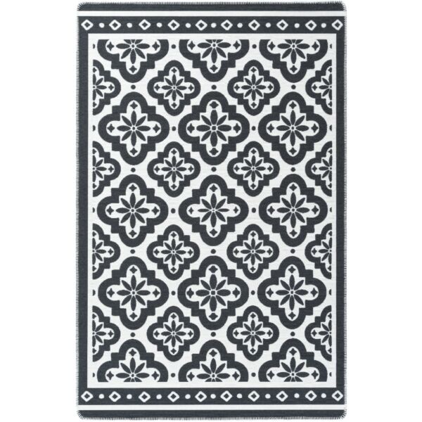 سجادة شيبال من لومز 160x230 - رمادي غامق وابيض