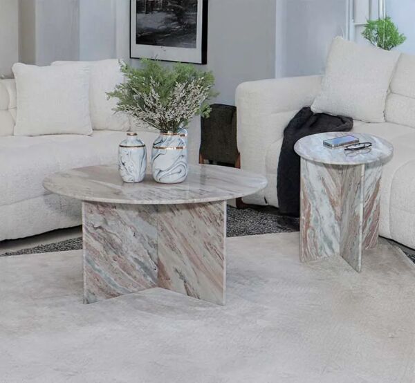 طقم طاولة قهوة قطعتين ليري