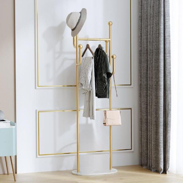 علاقة ملابس رخام  تريندي - ذهبي