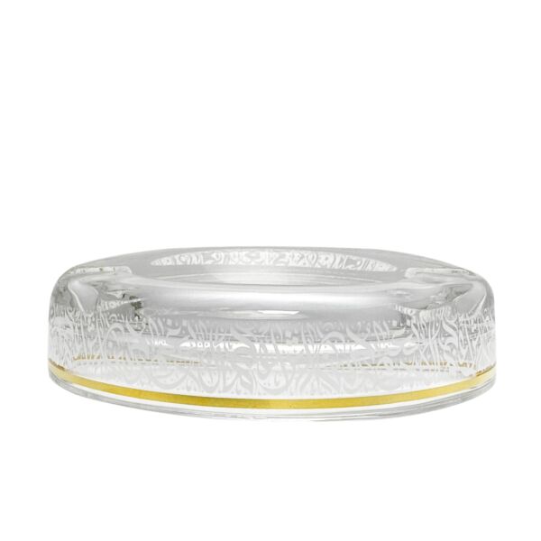 منفضة سجائر زجاج - ذهبي