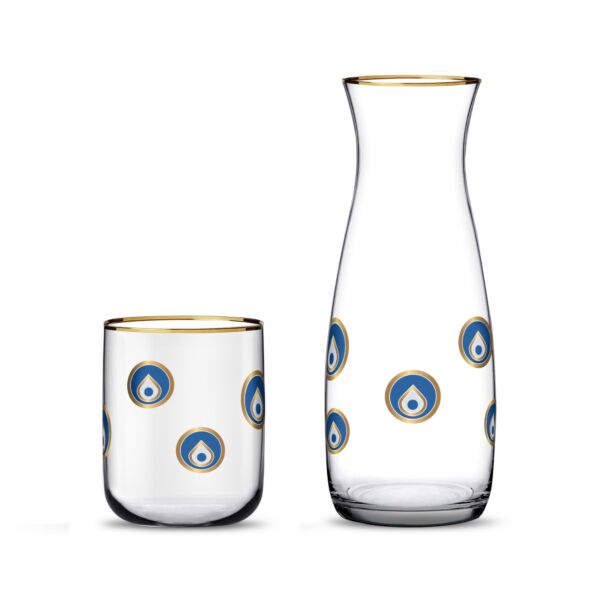 طقم شراب مذهب 3 قطع لايا