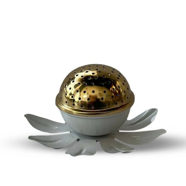 مبخره زهرة اللوتس رمادي - صغير