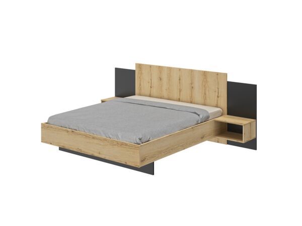 طقم غرفة نوم مارول خشبي - بيج -  160*200 سم