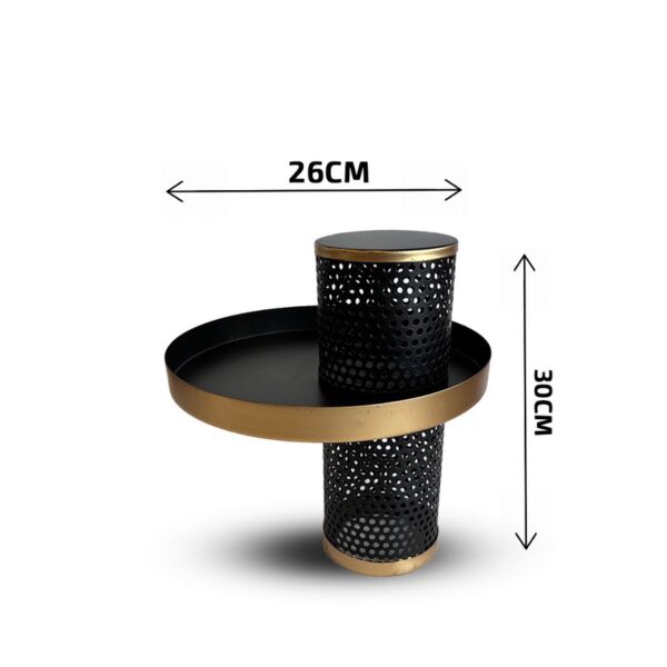 وعاء تقديم بقاعدة  اليجانس تاور - اسود 