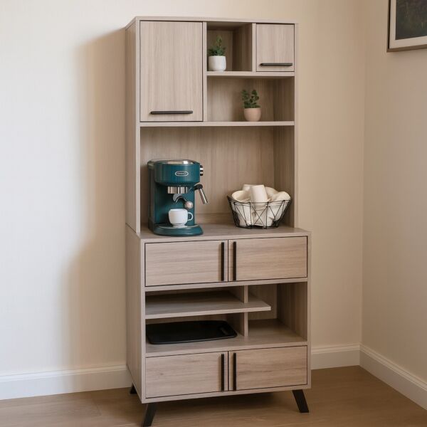 ركن قهوة مودرن خشب ماليزي ريناي - خشبي