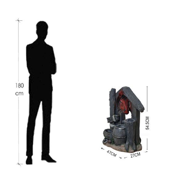 شلالنافورةمياه الحصان  مع إضاءة إل أي دي
