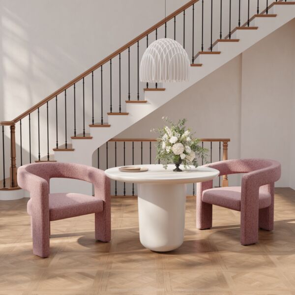 كرسي طعام اجمس - وردي