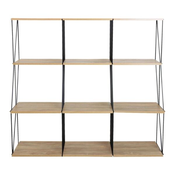 وحدة رفوف اوغستا خشب ماليزي 4 ادوار مقسم متعددة الإستخدام خشبي 