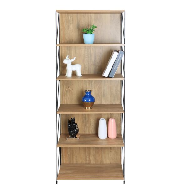 وحدة رفوف لوكس خشب ماليزي 6 ادوار  متعددة الإستخدام خشبي 