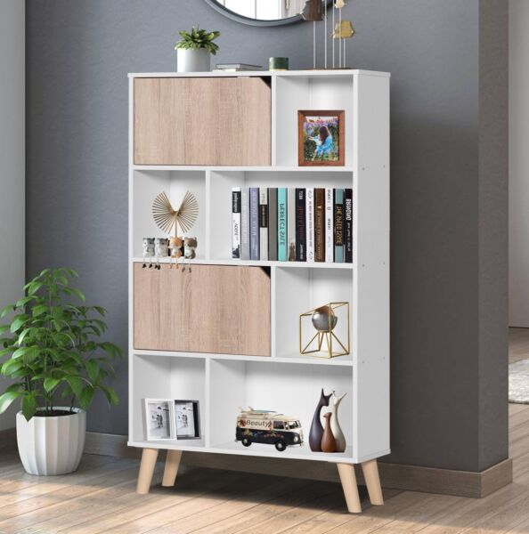 وحدة تخزين ديسي خشب مكونة من رفوف وأدراج متعددة الإستخدام 