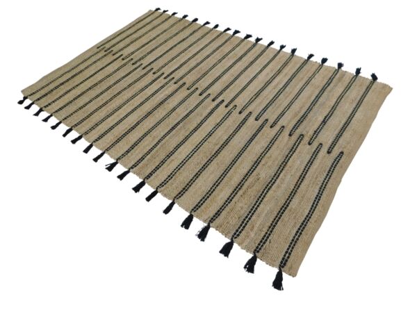 سجادة اريستان 200x300 سم حياكة يدوية - بيج واسود