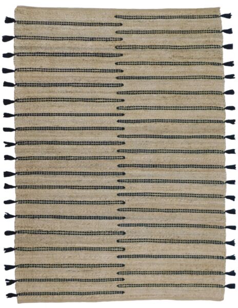 سجادة اريستان 200x300 سم حياكة يدوية - بيج واسود