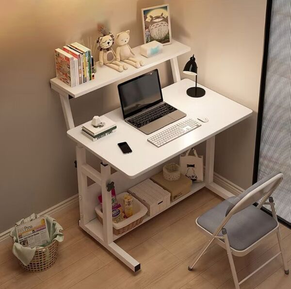 طاولة مكتب كوني صغيرة برفين - أبيض