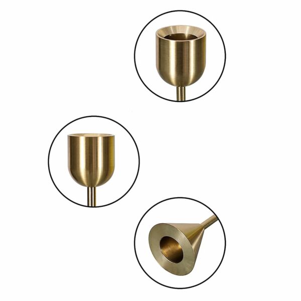 شمعدان بيكوك كبير - ذهبي