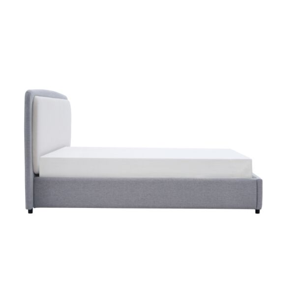 سرير سوبر كينج ريبال - رمادي وبيج