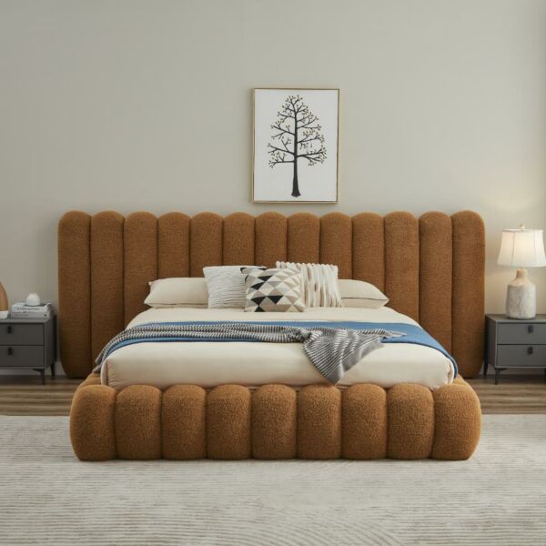 سرير كينغ 180×200 سم بيفرلي - برتقالي