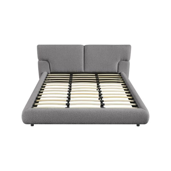 سرير كينغ بوكليه 180×200 سم بوسطن - رمادي