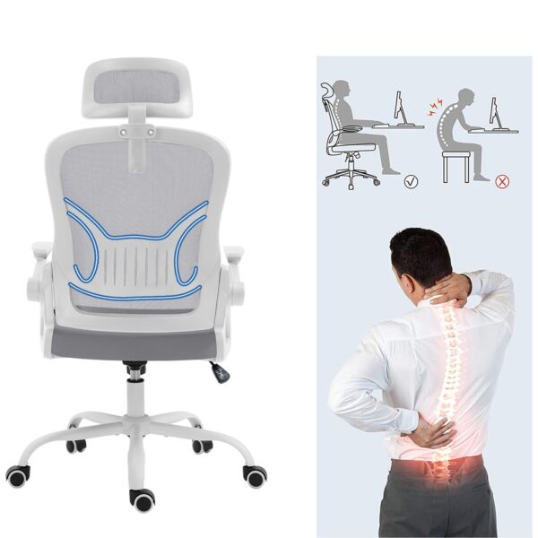 كرسي مكتب سيمبل - رمادي