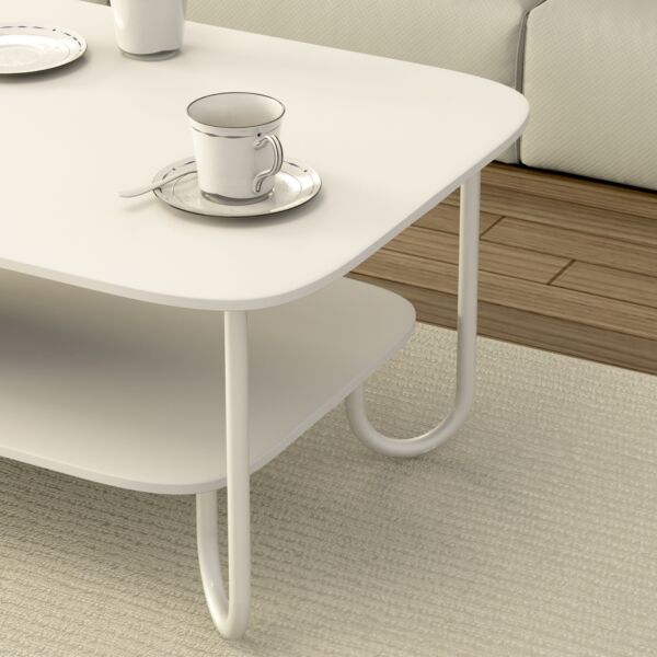 طاولة قهوة سويتر هوم - ابيض