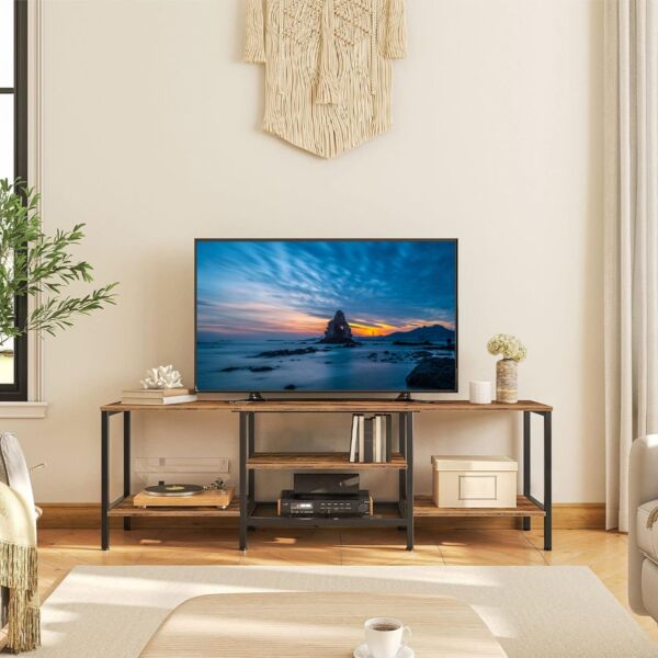 طاولة تلفزيون بوريك - بني