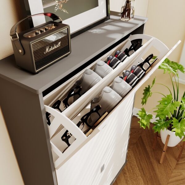 خزانة أحذية 3 أدراج روزيتا - ابيض