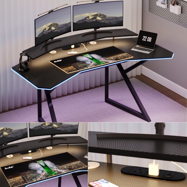 مكتب كمبيوتر للألعاب 160 سم