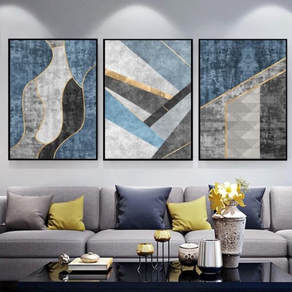 طقم 3 لوحات مودرن تاران أرت
