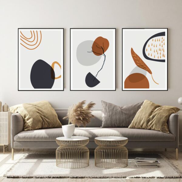 طقم 3 لوحات مودرن فالنسيا