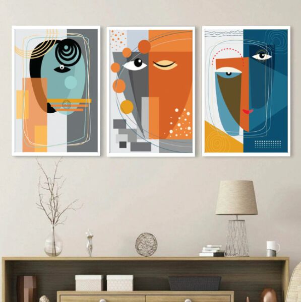 طقم 3 لوحات مودرن بورتو