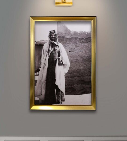 لوحة كنفاس جدارية للمؤسس الملك عبدالعزيز - طيب الله ثراه - مقاس 70x100 سم