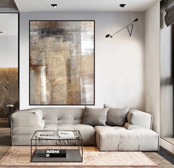 لوحة جدارية تجريدي مودرن بيروك