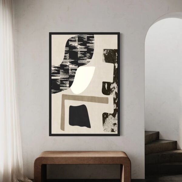 لوحة جدارية فنية سايا 100x200 سم - برواز اسود