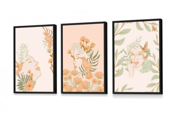 طقم لوحات 3 قطع جيرلان