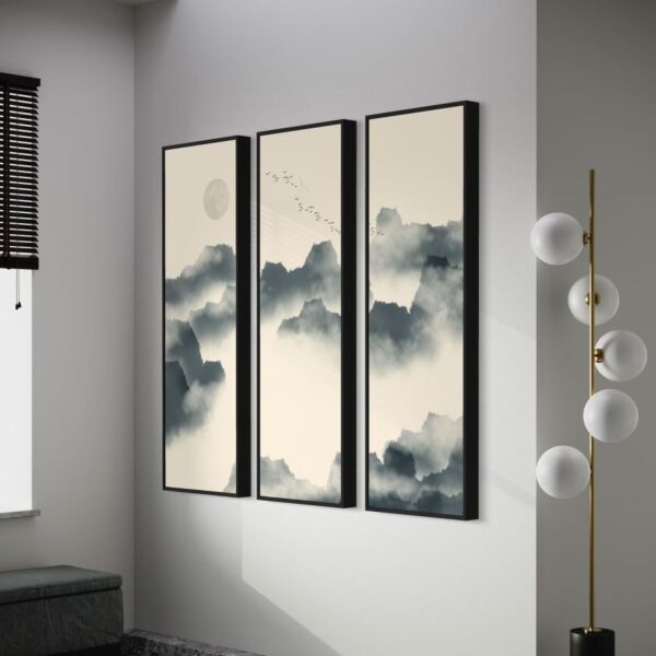 طقم لوحات 3 قطع جدارية فنية كلاوس