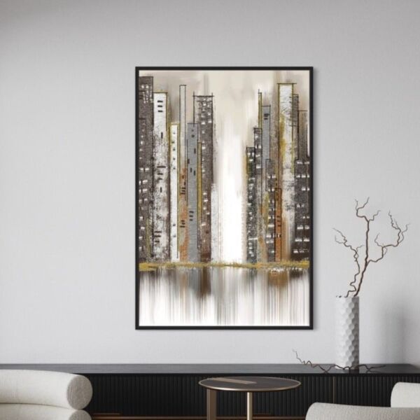 لوحة جدارية تجريدي - مباني